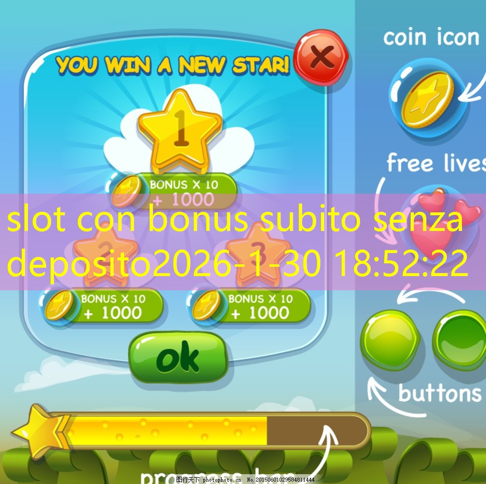slot con bonus subito senza deposito