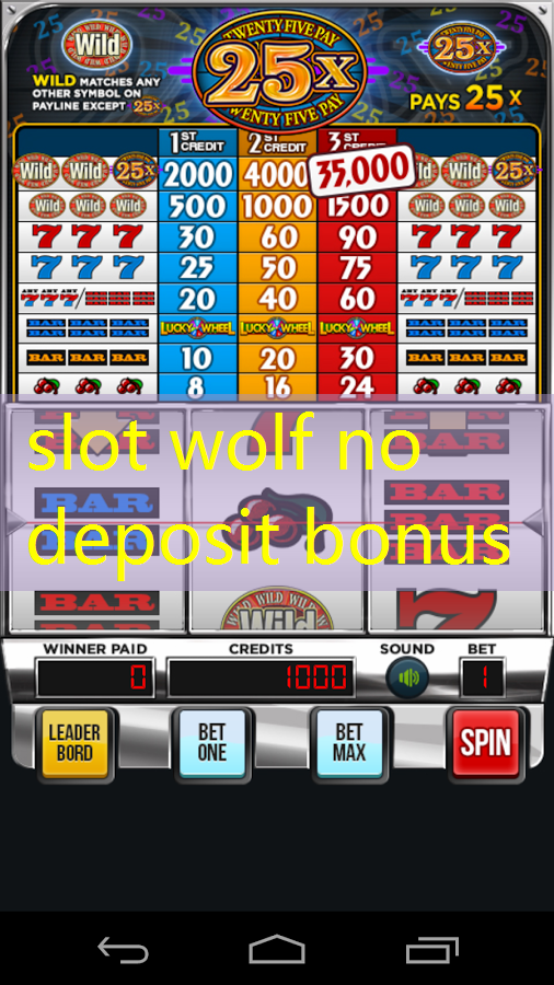 slot wolf no deposit bonus slot wolf no deposit bonus
